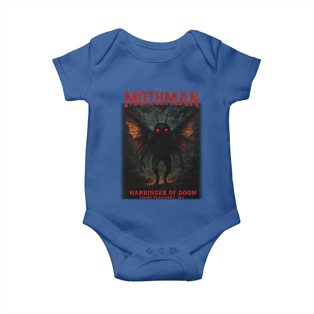 Mothman Baby Onesie Horror Harbinger of Doom Urban Myth Cryptid Creature - Wonder Print Shop