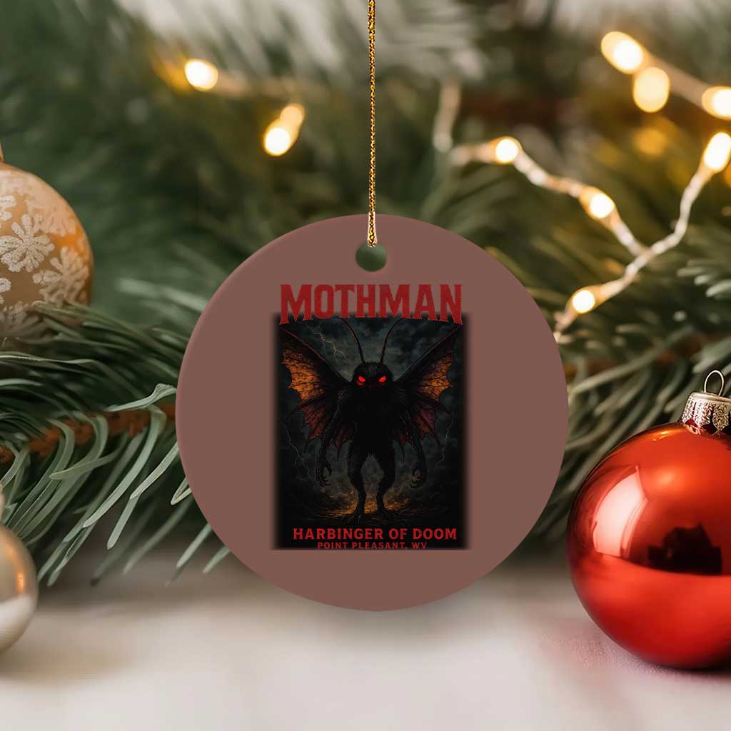 Mothman Ceramic Ornament Horror Harbinger of Doom Urban Myth Cryptid Creature - Wonder Print Shop