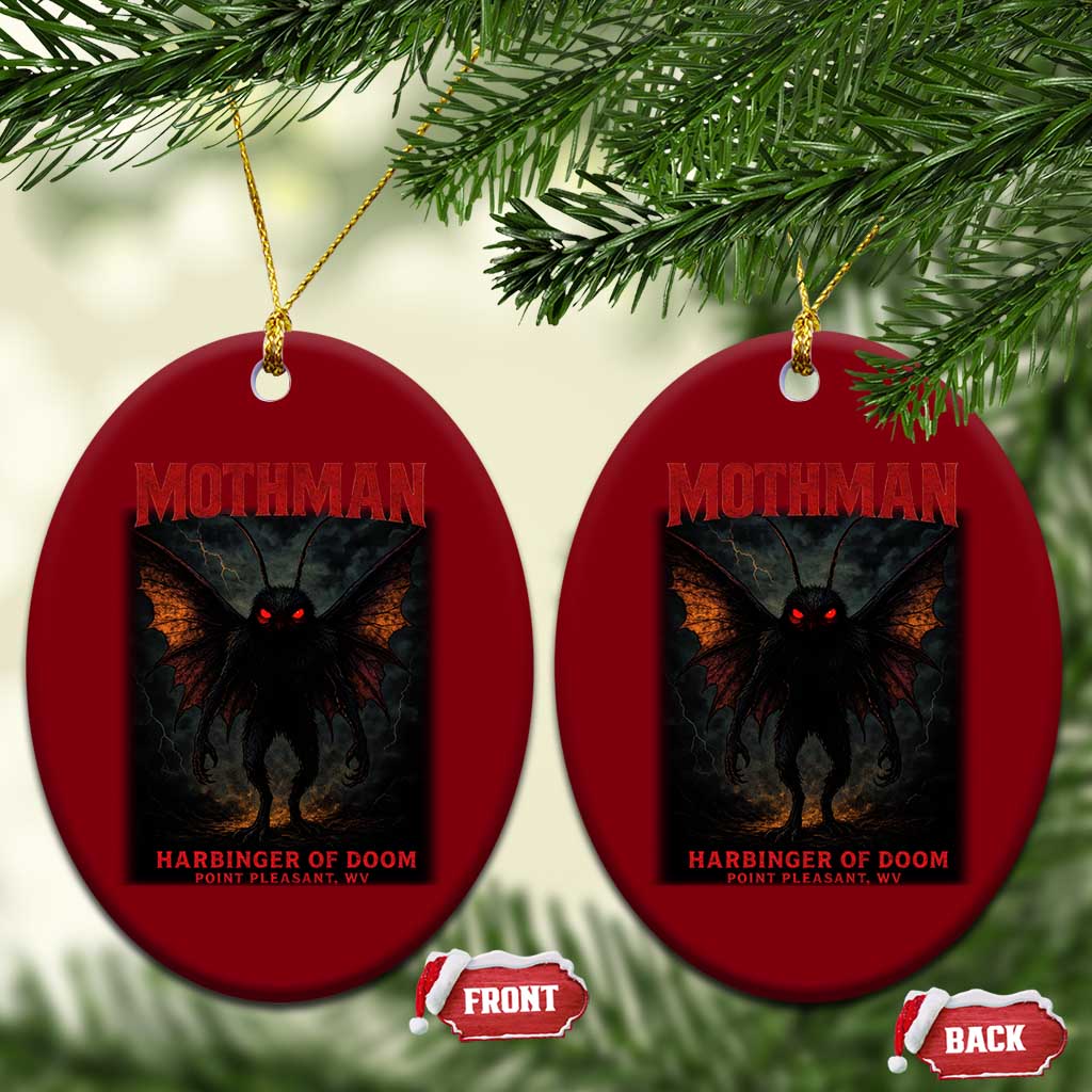 Mothman Ceramic Ornament Horror Harbinger of Doom Urban Myth Cryptid Creature - Wonder Print Shop