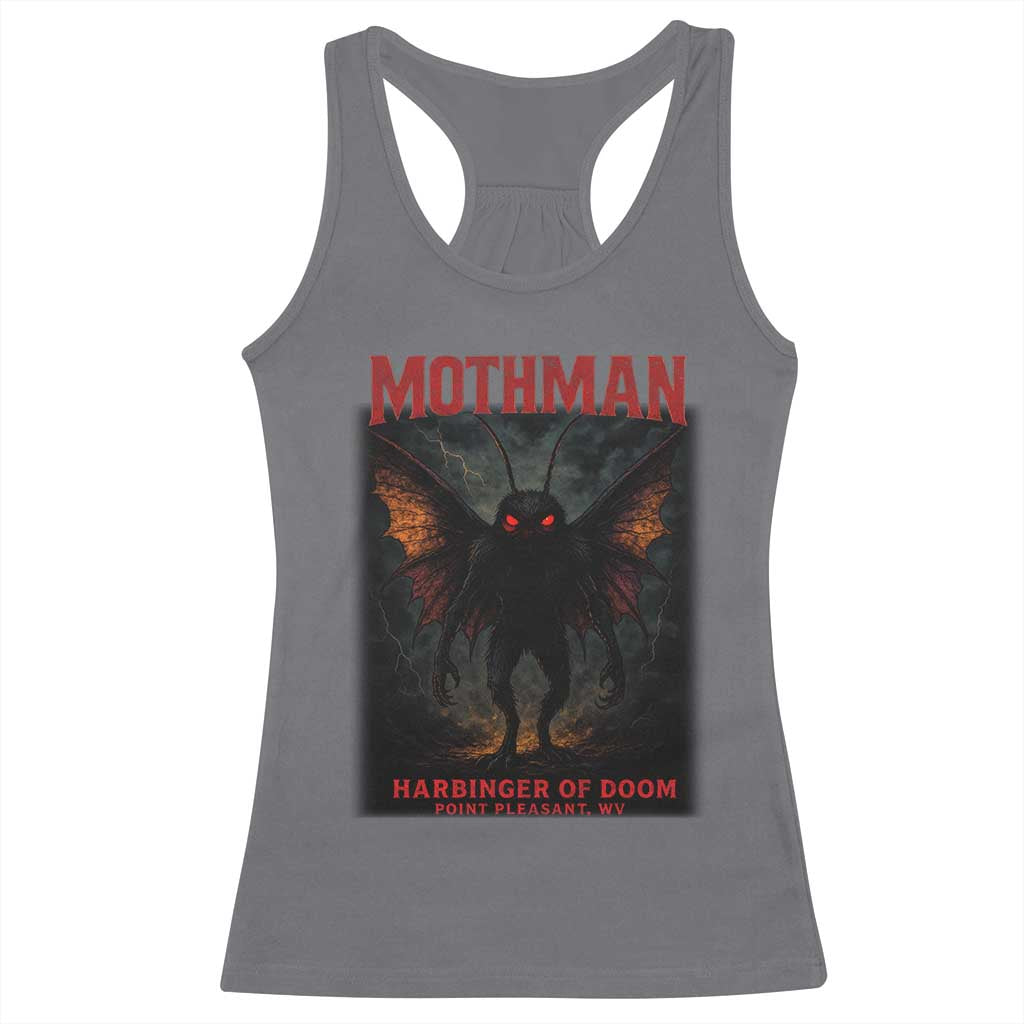 Mothman Racerback Tank Top Horror Harbinger of Doom Urban Myth Cryptid Creature - Wonder Print Shop