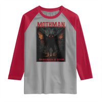 Mothman Raglan Shirt Horror Harbinger of Doom Urban Myth Cryptid Creature - Wonder Print Shop
