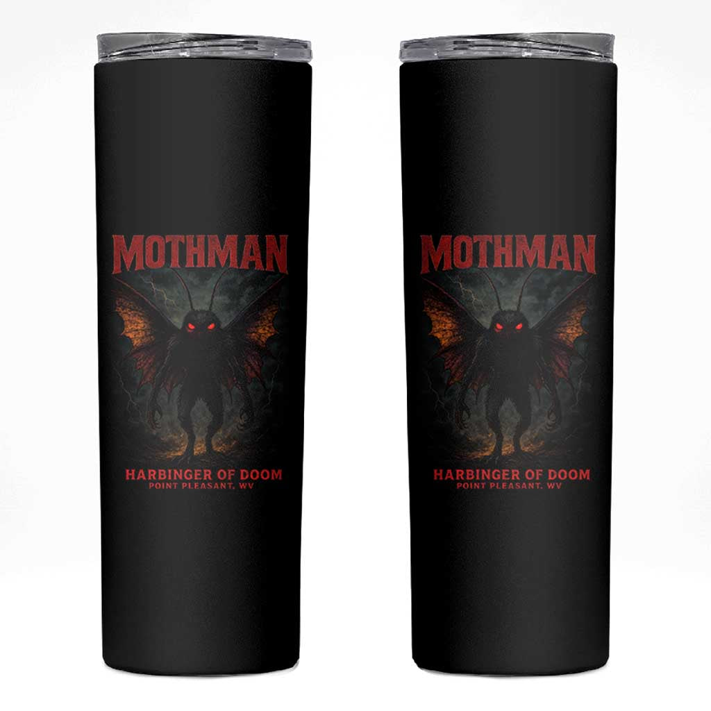 Mothman Skinny Tumbler Horror Harbinger of Doom Urban Myth Cryptid Creature - Wonder Print Shop