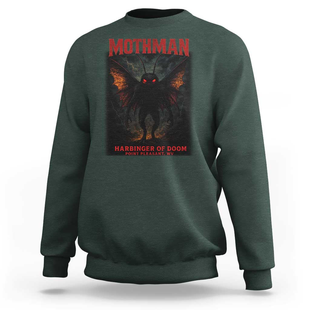 Mothman Sweatshirt Horror Harbinger of Doom Urban Myth Cryptid Creature - Wonder Print Shop
