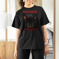Mothman T Shirt For Women Horror Harbinger of Doom Urban Myth Cryptid Creature - Wonder Print Shop