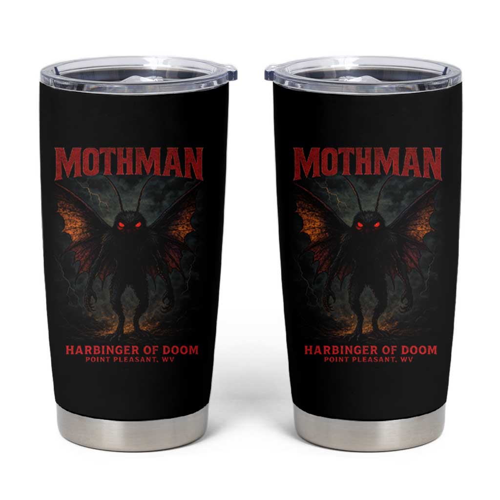 Mothman Tumbler Cup Horror Harbinger of Doom Urban Myth Cryptid Creature - Wonder Print Shop