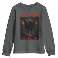 Mothman Youth Sweatshirt Horror Harbinger of Doom Urban Myth Cryptid Creature - Wonder Print Shop