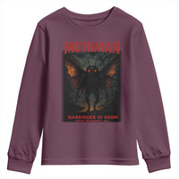 Mothman Youth Sweatshirt Horror Harbinger of Doom Urban Myth Cryptid Creature - Wonder Print Shop