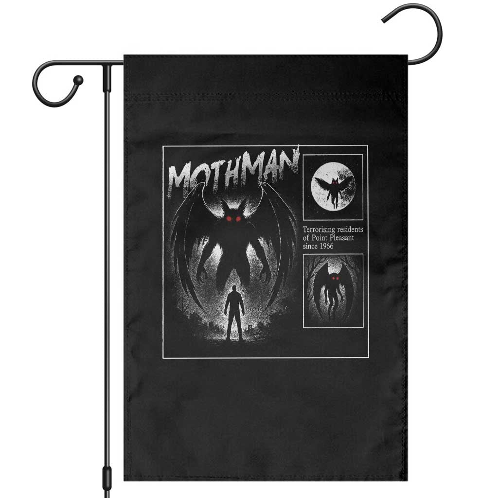 Mothman Garden Flag Retro Horror Manga Urban Myth Cryptid Creature - Wonder Print Shop