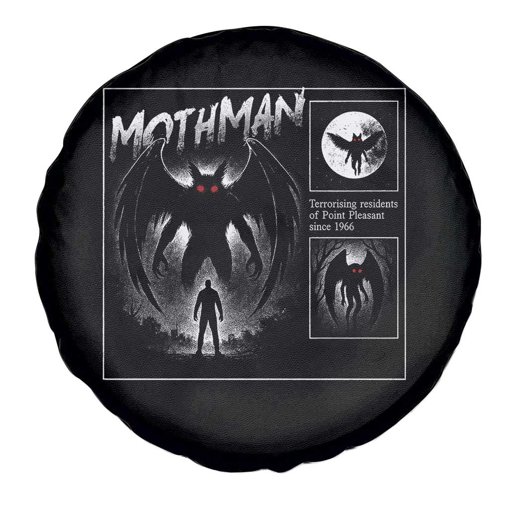 Mothman Spare Tire Cover Retro Horror Manga Urban Myth Cryptid Creature - Wonder Print Shop