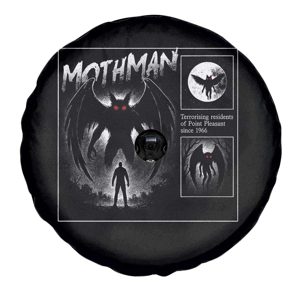Mothman Spare Tire Cover Retro Horror Manga Urban Myth Cryptid Creature - Wonder Print Shop