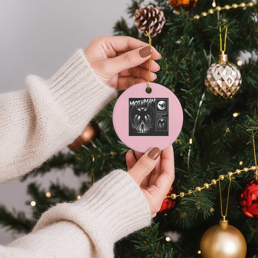 Mothman Ceramic Ornament Retro Horror Manga Urban Myth Cryptid Creature - Wonder Print Shop