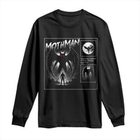 Mothman Long Sleeve Shirt Retro Horror Manga Urban Myth Cryptid Creature - Wonder Print Shop