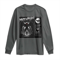 Mothman Long Sleeve Shirt Retro Horror Manga Urban Myth Cryptid Creature - Wonder Print Shop