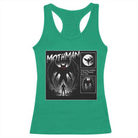 Mothman Racerback Tank Top Retro Horror Manga Urban Myth Cryptid Creature - Wonder Print Shop