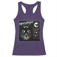 Mothman Racerback Tank Top Retro Horror Manga Urban Myth Cryptid Creature - Wonder Print Shop