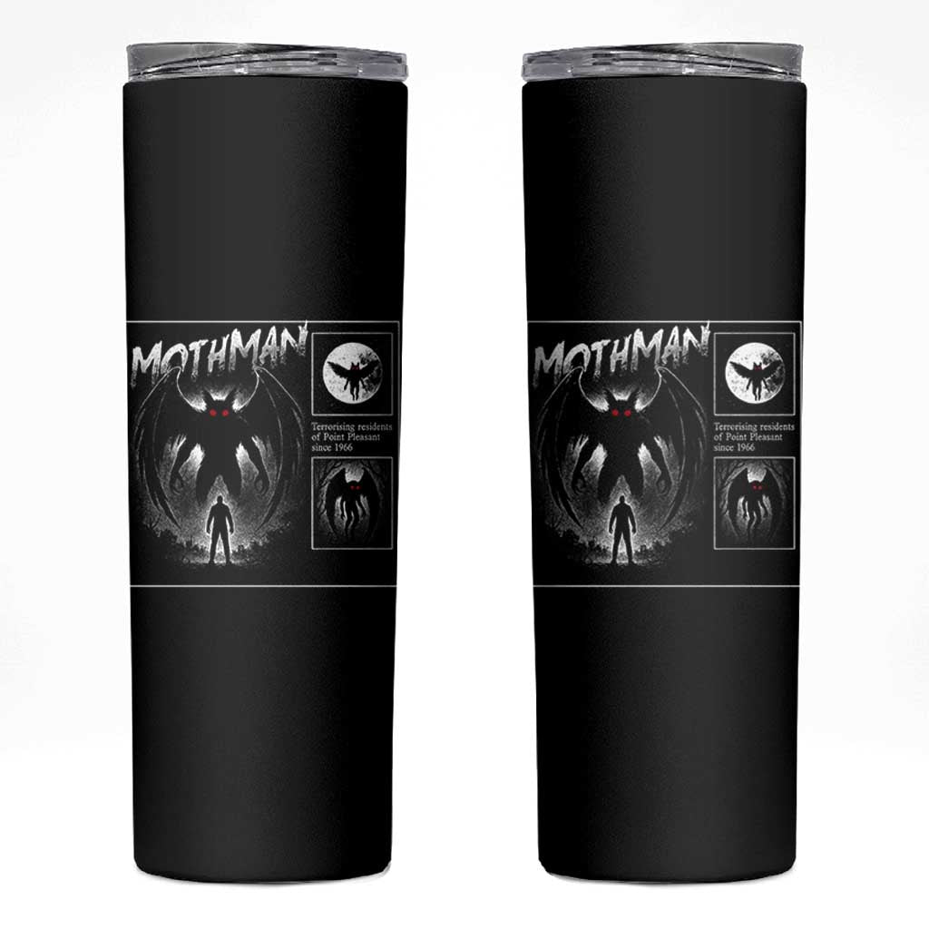 Mothman Skinny Tumbler Retro Horror Manga Urban Myth Cryptid Creature - Wonder Print Shop
