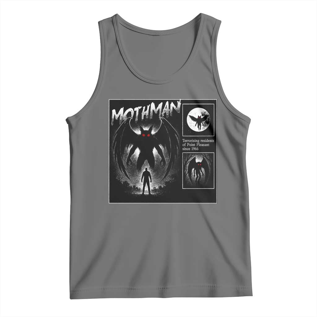 Mothman Tank Top Retro Horror Manga Urban Myth Cryptid Creature - Wonder Print Shop