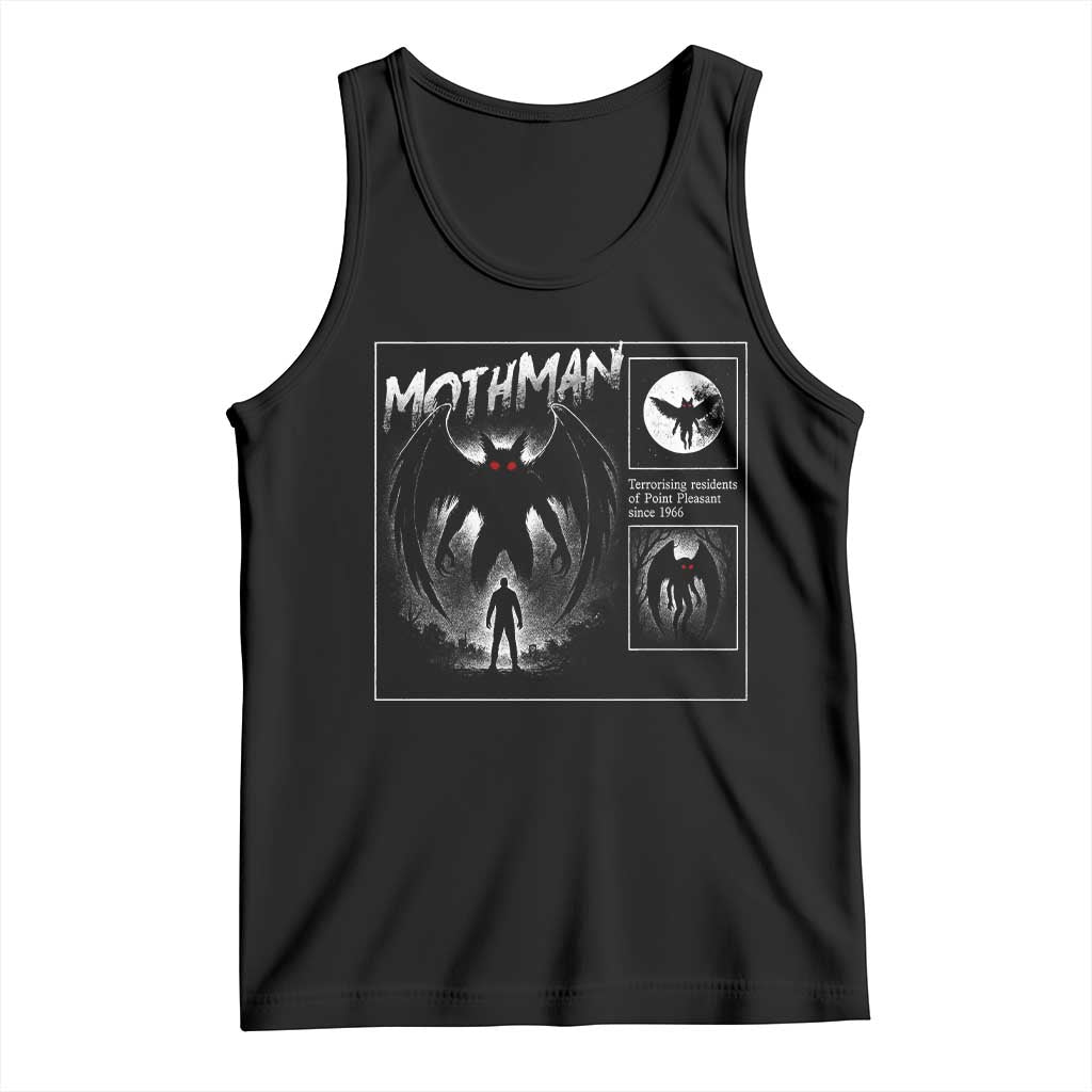 Mothman Tank Top Retro Horror Manga Urban Myth Cryptid Creature - Wonder Print Shop