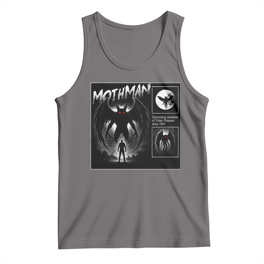 Mothman Tank Top Retro Horror Manga Urban Myth Cryptid Creature - Wonder Print Shop