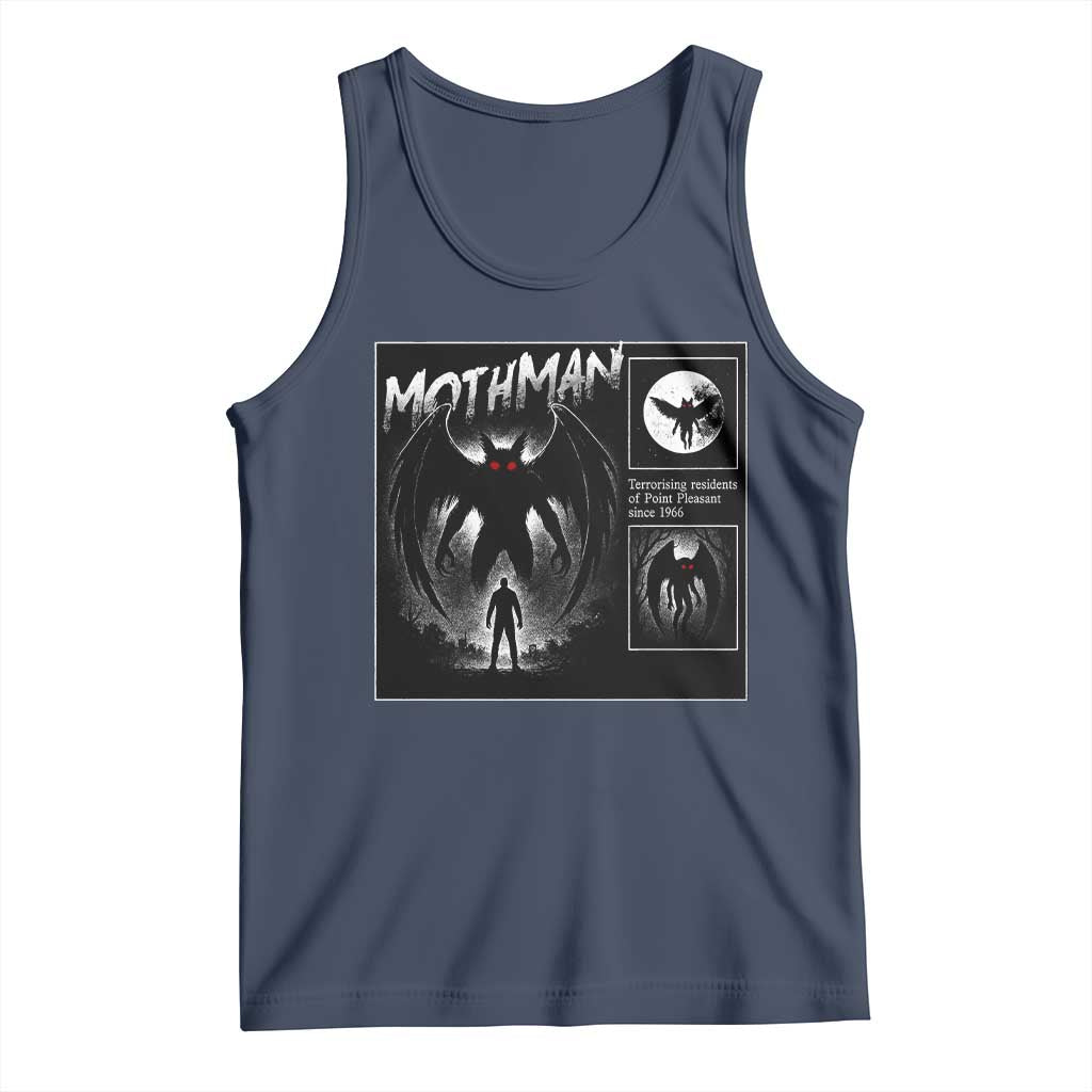 Mothman Tank Top Retro Horror Manga Urban Myth Cryptid Creature - Wonder Print Shop