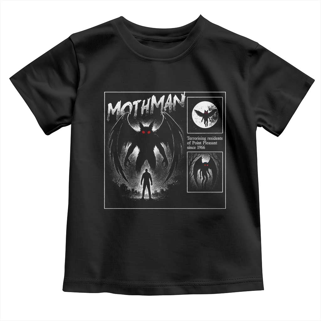 Mothman Toddler T Shirt Retro Horror Manga Urban Myth Cryptid Creature - Wonder Print Shop