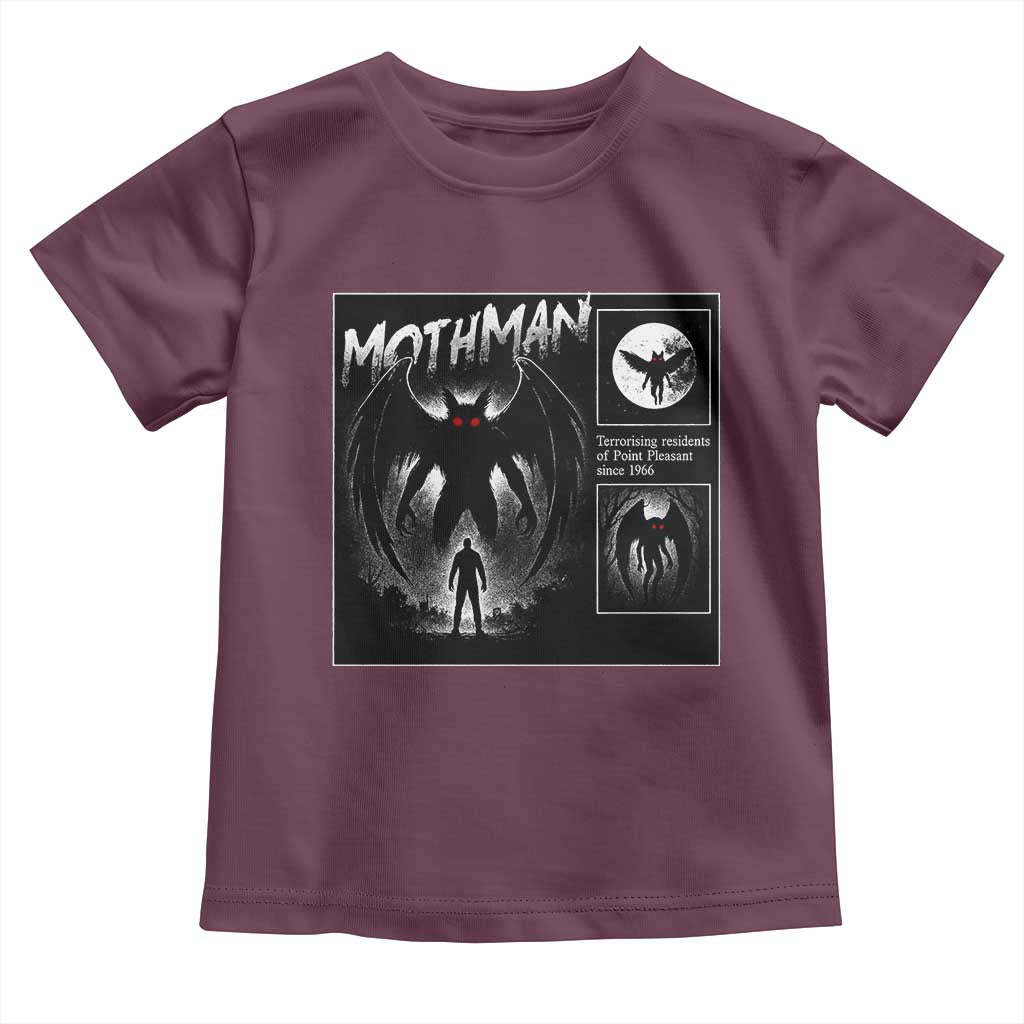 Mothman Toddler T Shirt Retro Horror Manga Urban Myth Cryptid Creature - Wonder Print Shop