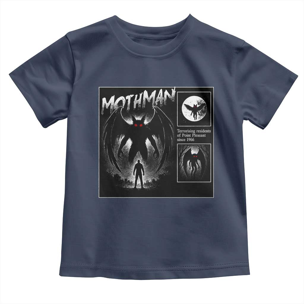 Mothman Toddler T Shirt Retro Horror Manga Urban Myth Cryptid Creature - Wonder Print Shop