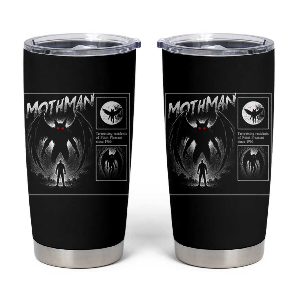 Mothman Tumbler Cup Retro Horror Manga Urban Myth Cryptid Creature - Wonder Print Shop