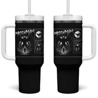 Mothman Tumbler With Handle Retro Horror Manga Urban Myth Cryptid Creature - Wonder Print Shop