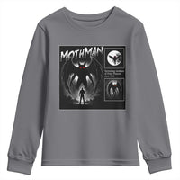 Mothman Youth Sweatshirt Retro Horror Manga Urban Myth Cryptid Creature - Wonder Print Shop