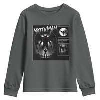 Mothman Youth Sweatshirt Retro Horror Manga Urban Myth Cryptid Creature - Wonder Print Shop