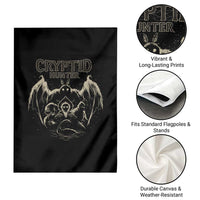 Retro Cryptid Hunter Garden Flag Mothman Bigfoot Loch Ness Monster Cryptids - Wonder Print Shop