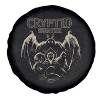Retro Cryptid Hunter Spare Tire Cover Mothman Bigfoot Loch Ness Monster Cryptids - Wonder Print Shop