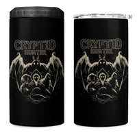 Retro Cryptid Hunter 4 in 1 Can Cooler Tumbler Mothman Bigfoot Loch Ness Monster Cryptids - Wonder Print Shop