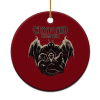 Retro Cryptid Hunter Ceramic Ornament Mothman Bigfoot Loch Ness Monster Cryptids - Wonder Print Shop