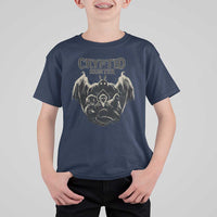 Retro Cryptid Hunter T Shirt For Kid Mothman Bigfoot Loch Ness Monster Cryptids - Wonder Print Shop