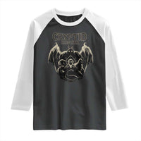 Retro Cryptid Hunter Raglan Shirt Mothman Bigfoot Loch Ness Monster Cryptids - Wonder Print Shop