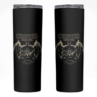 Retro Cryptid Hunter Skinny Tumbler Mothman Bigfoot Loch Ness Monster Cryptids - Wonder Print Shop
