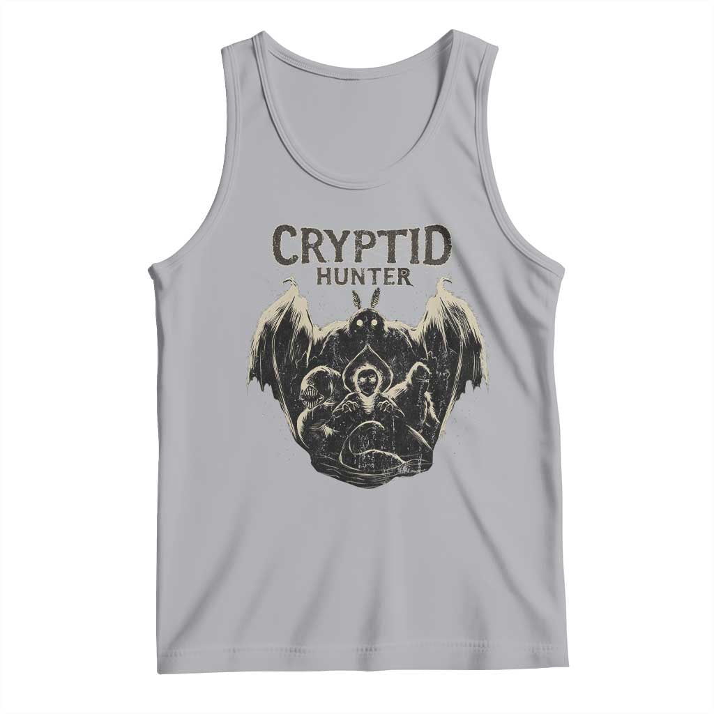 Retro Cryptid Hunter Tank Top Mothman Bigfoot Loch Ness Monster Cryptids - Wonder Print Shop