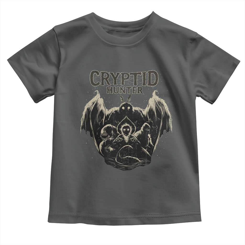 Retro Cryptid Hunter Toddler T Shirt Mothman Bigfoot Loch Ness Monster Cryptids - Wonder Print Shop
