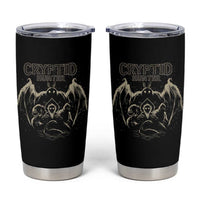 Retro Cryptid Hunter Tumbler Cup Mothman Bigfoot Loch Ness Monster Cryptids - Wonder Print Shop