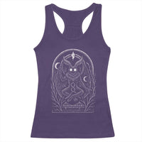 Mothman Racerback Tank Top Cryptid Paranormal Occult Horror Gothic Monster - Wonder Print Shop