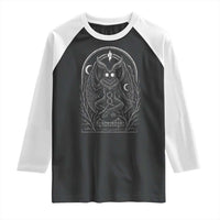 Mothman Raglan Shirt Cryptid Paranormal Occult Horror Gothic Monster - Wonder Print Shop