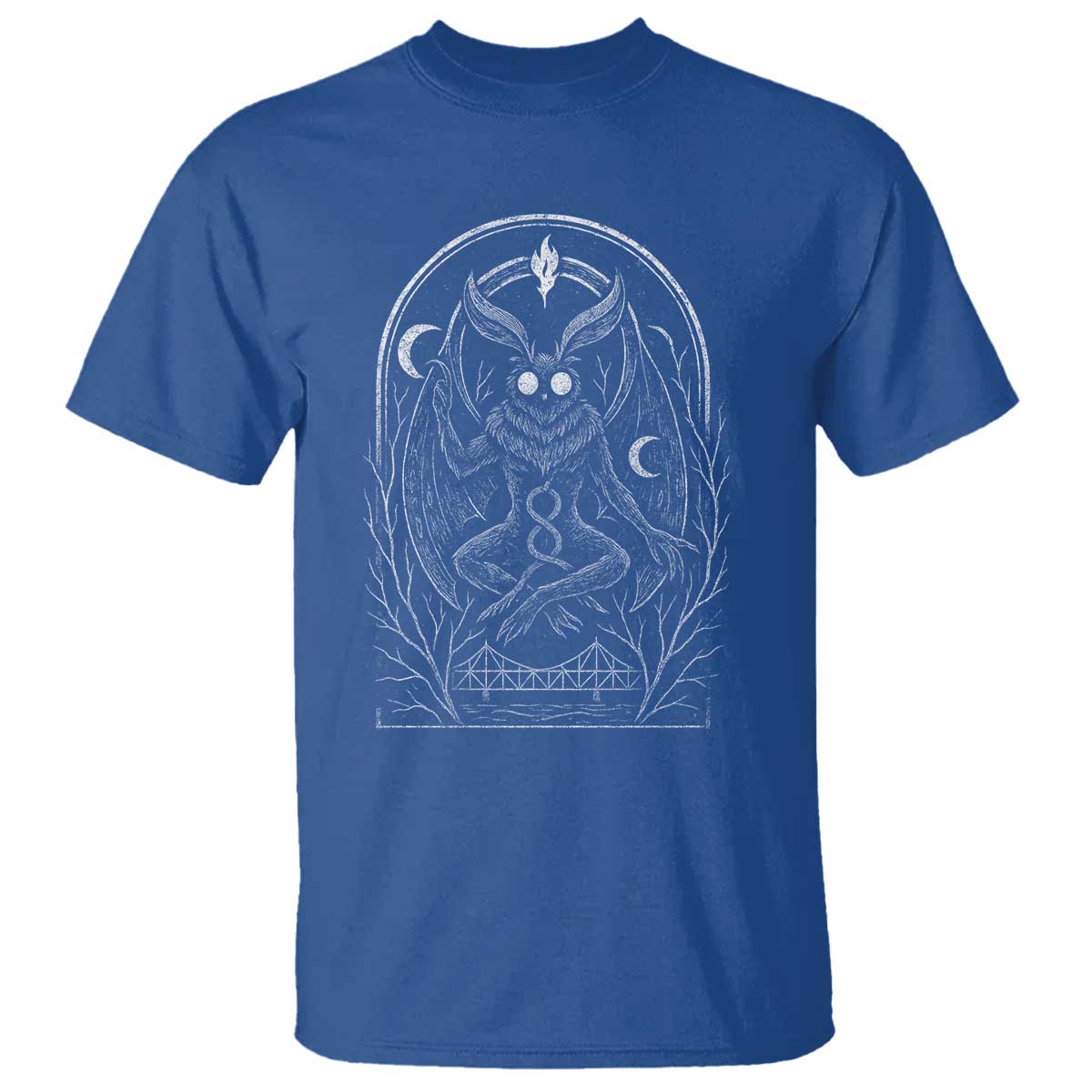 Mothman T Shirt Cryptid Paranormal Occult Horror Gothic Monster - Wonder Print Shop