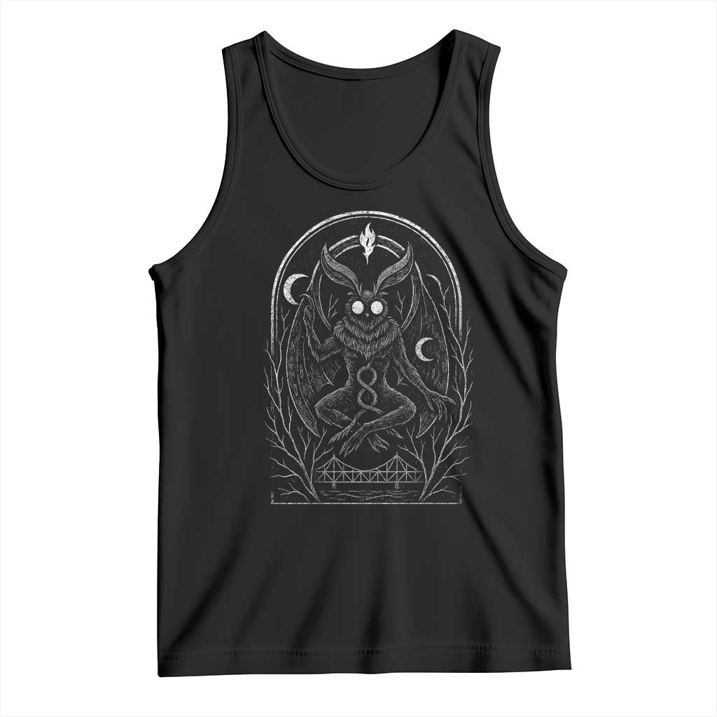 Mothman Tank Top Cryptid Paranormal Occult Horror Gothic Monster - Wonder Print Shop