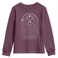 Mothman Youth Sweatshirt Cryptid Paranormal Occult Horror Gothic Monster - Wonder Print Shop