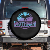 Mothman Spare Tire Cover Retro Neon Cryptid Paranormal Horror Monster - Wonder Print Shop