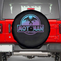 Mothman Spare Tire Cover Retro Neon Cryptid Paranormal Horror Monster - Wonder Print Shop