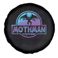 Mothman Spare Tire Cover Retro Neon Cryptid Paranormal Horror Monster - Wonder Print Shop
