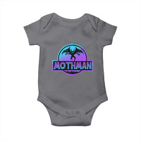 Mothman Baby Onesie Retro Neon Cryptid Paranormal Horror Monster - Wonder Print Shop